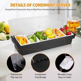 Empty trays highlight modular design for versatile topping options with WICHEMI