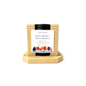 Wick Set Go sticker tool base with columns for precise label alignment.