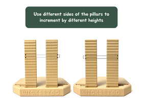 Wick Set Go durable base stays steady during labeling.