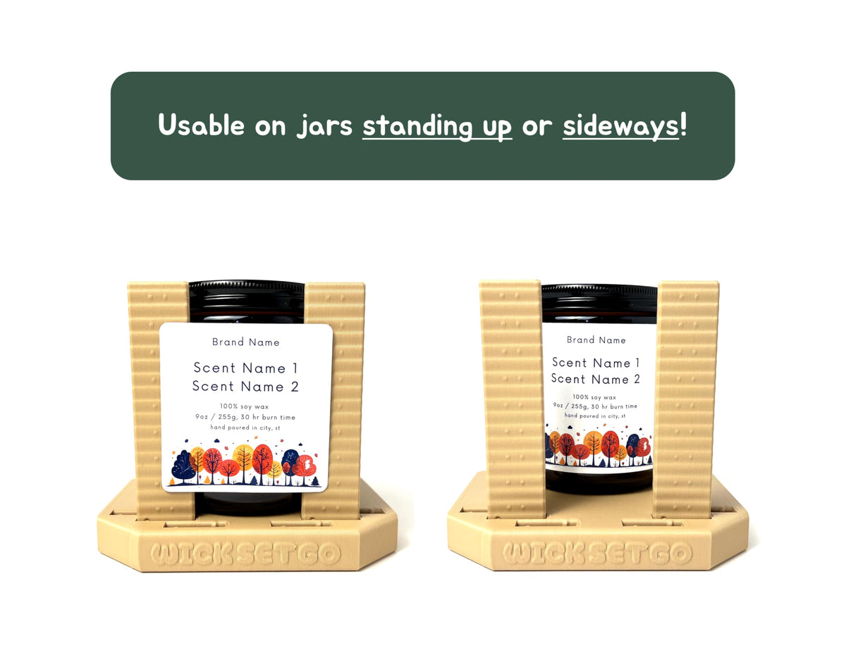 Wick Set Go height notches offer 5mm steps for consistent placement.