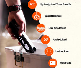 Wicked Edge Venture knife guide 17° versatile edge options