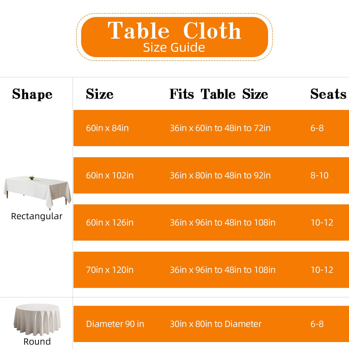 WIGENIUS white tablecloth made from durable polyester for repeated use