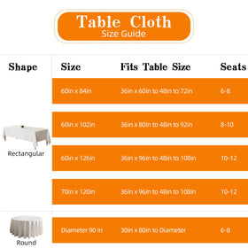 WIGENIUS white tablecloth made from durable polyester for repeated use