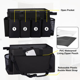 Wigojoy large capacity caddy bag interior dividers for easy organization