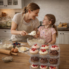WIKDAY 40-pack dessert box set simplifies bulk baking and gifting.