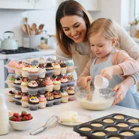 WIKDAY bakery packaging solution for professional cupcake presentation.