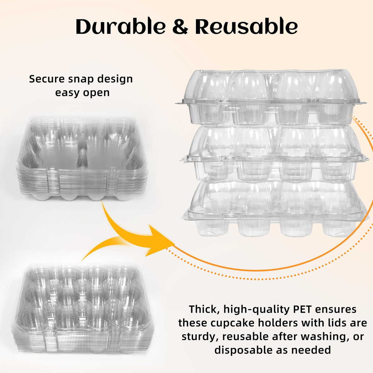 WIKDAY disposable cupcake liners simplify cleanup and handling after baking
