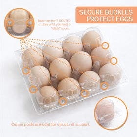 WIKDAY transparent egg containers for quick stock checks.