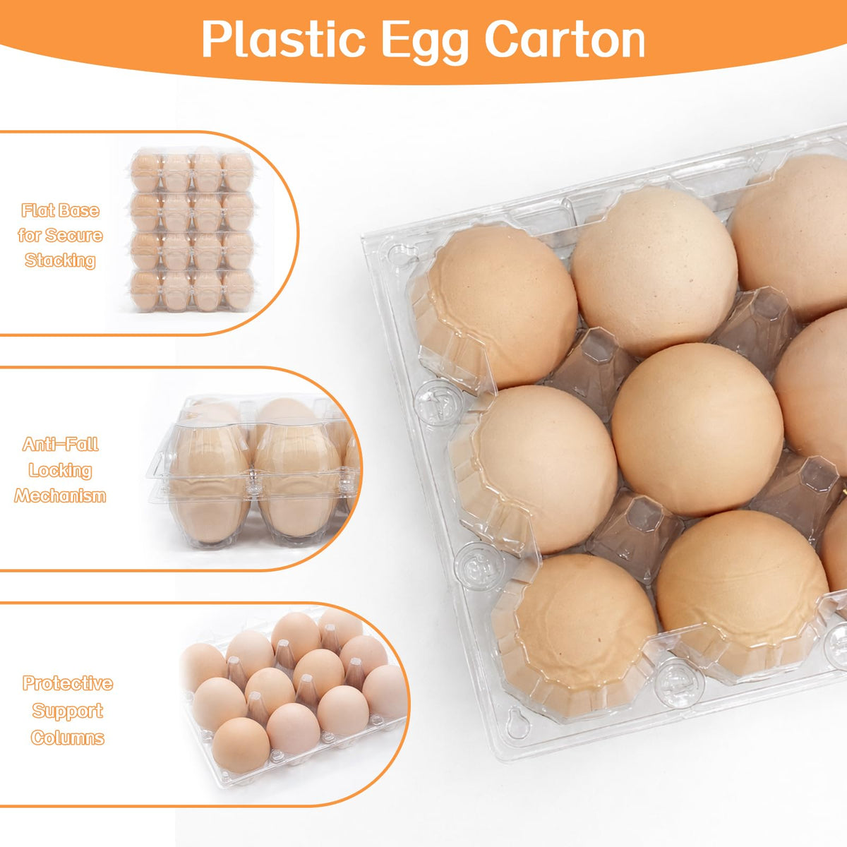 WIKDAY washable and reusable egg cartons reduce waste.