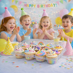 WIKDAY food-grade plastic cupcake containers ensure safe, convenient storage