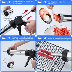 WILDDIGIT meat pusher to load meat consistently.