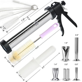 WILDDIGIT jerky gun with five nozzles for varied shapes.