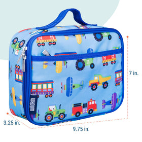 Wildkin kids insulated lunch box interior pocket helping organize utensils