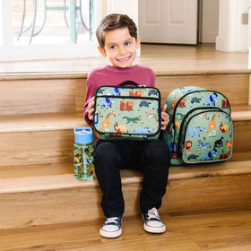 Wildkin lunch box interior pocket helps organize snacks and utensils.