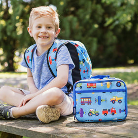 Wildkin insulated lunch box open lid for easy access to snacks and meals