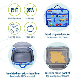 Wildkin lunch box durable material demonstrating sturdy construction and easy cleaning