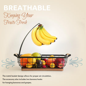 WILDMOS dishwasher-safe fruit basket simplifies cleanup after gatherings.