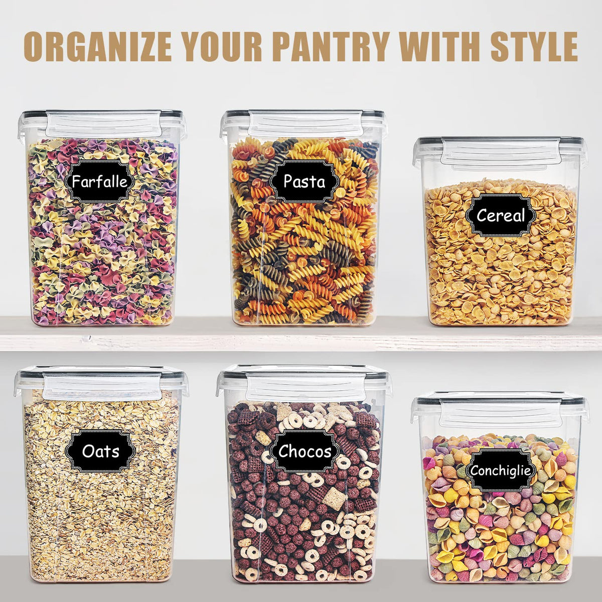 Wildone includes 20 labels and a marker pen for easy kitchen labeling.