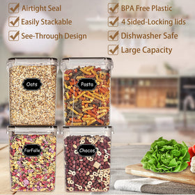 Wildone airtight lids with four-sided locking system help keep foods fresh.