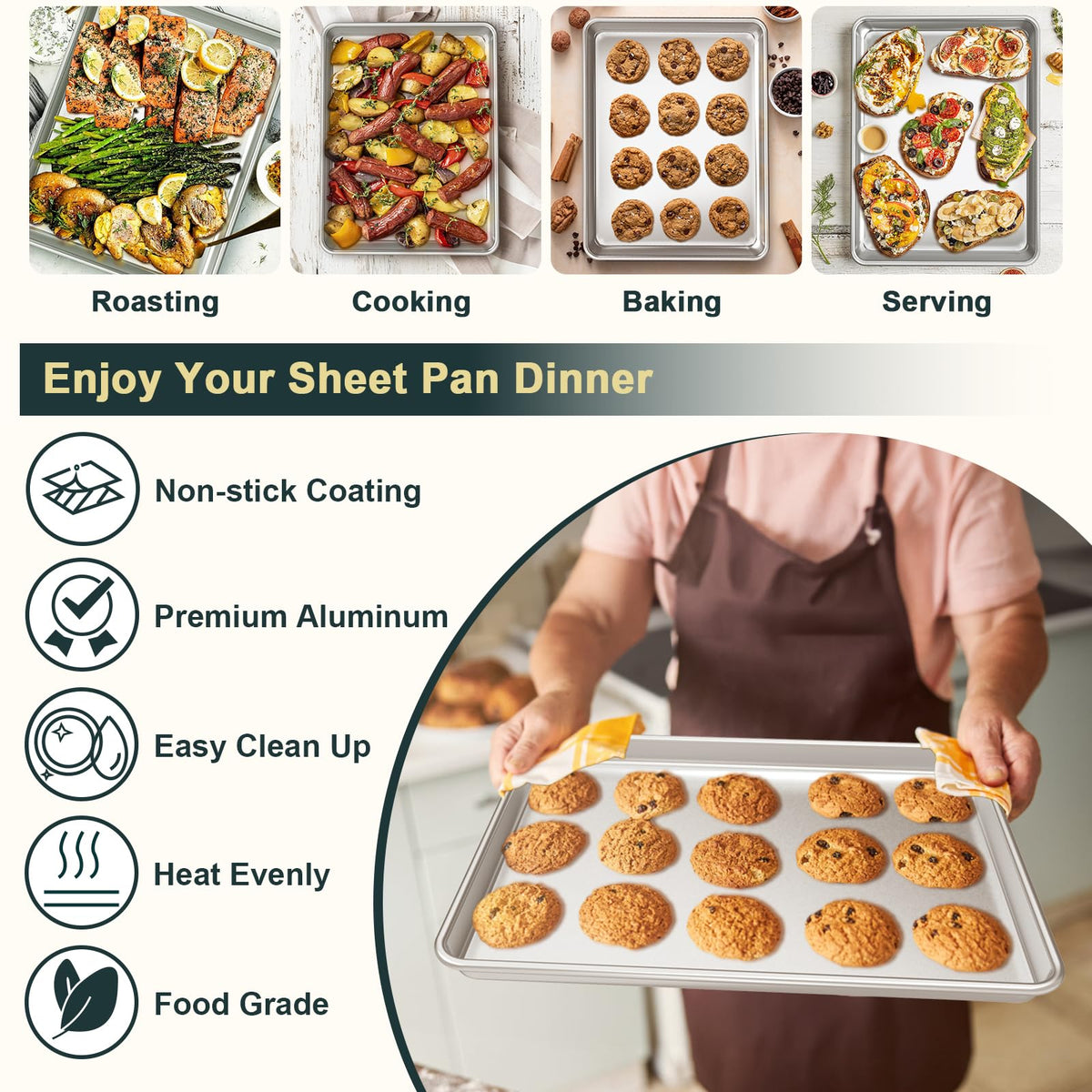 Wildone bacon on sheet example for even cooking and leftovers.