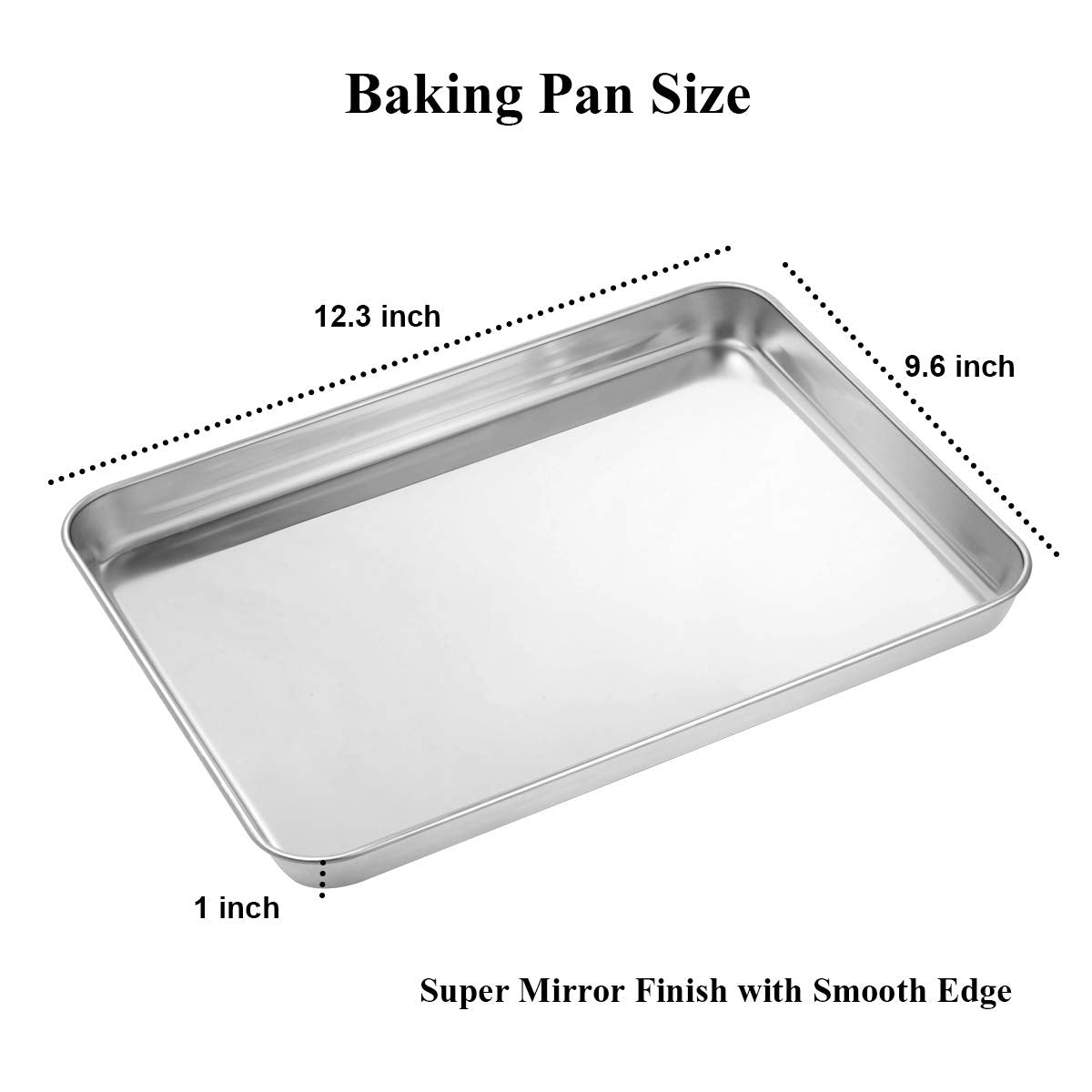 Wildone baking sheet with rolled edges, comfortable grip during transfer