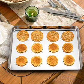 Wildone baking sheet set sturdy construction resists rust for years of reliable baking