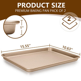 Wildone thick carbon steel baking sheet exhibiting robust construction for warp-free performance.