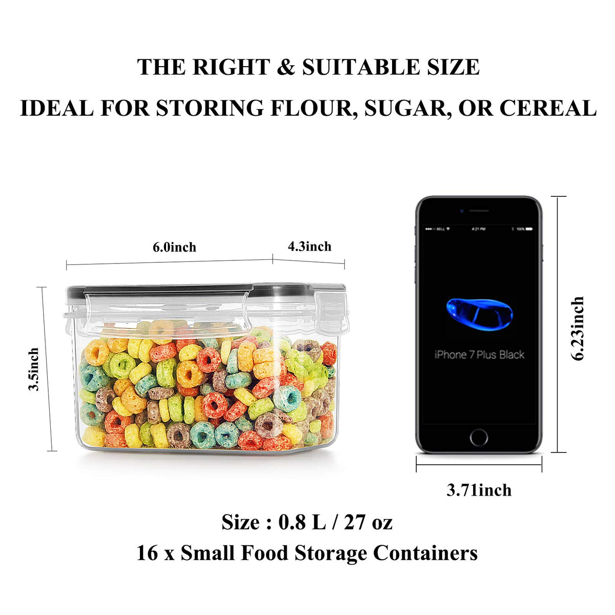 Wildone BPA-free durable plastic emphasizing safe kitchen storage.