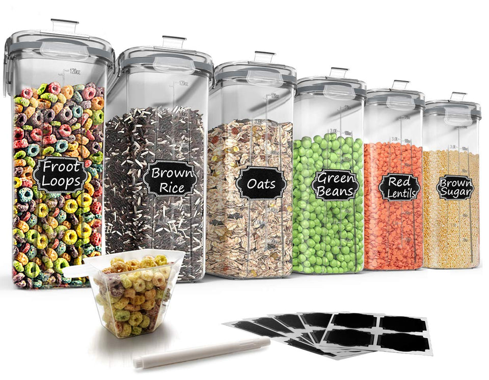 Wildone cereal storage set front view for organized pantry and freshness.