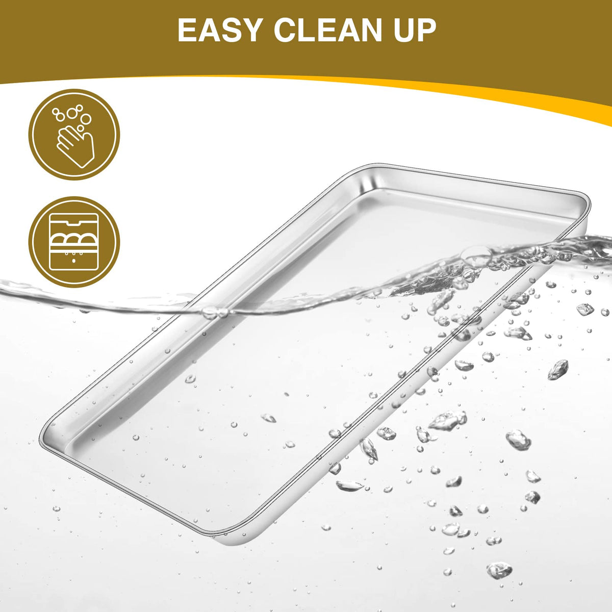 Wildone dishwasher safe baking sheets and racks for easy cleanup