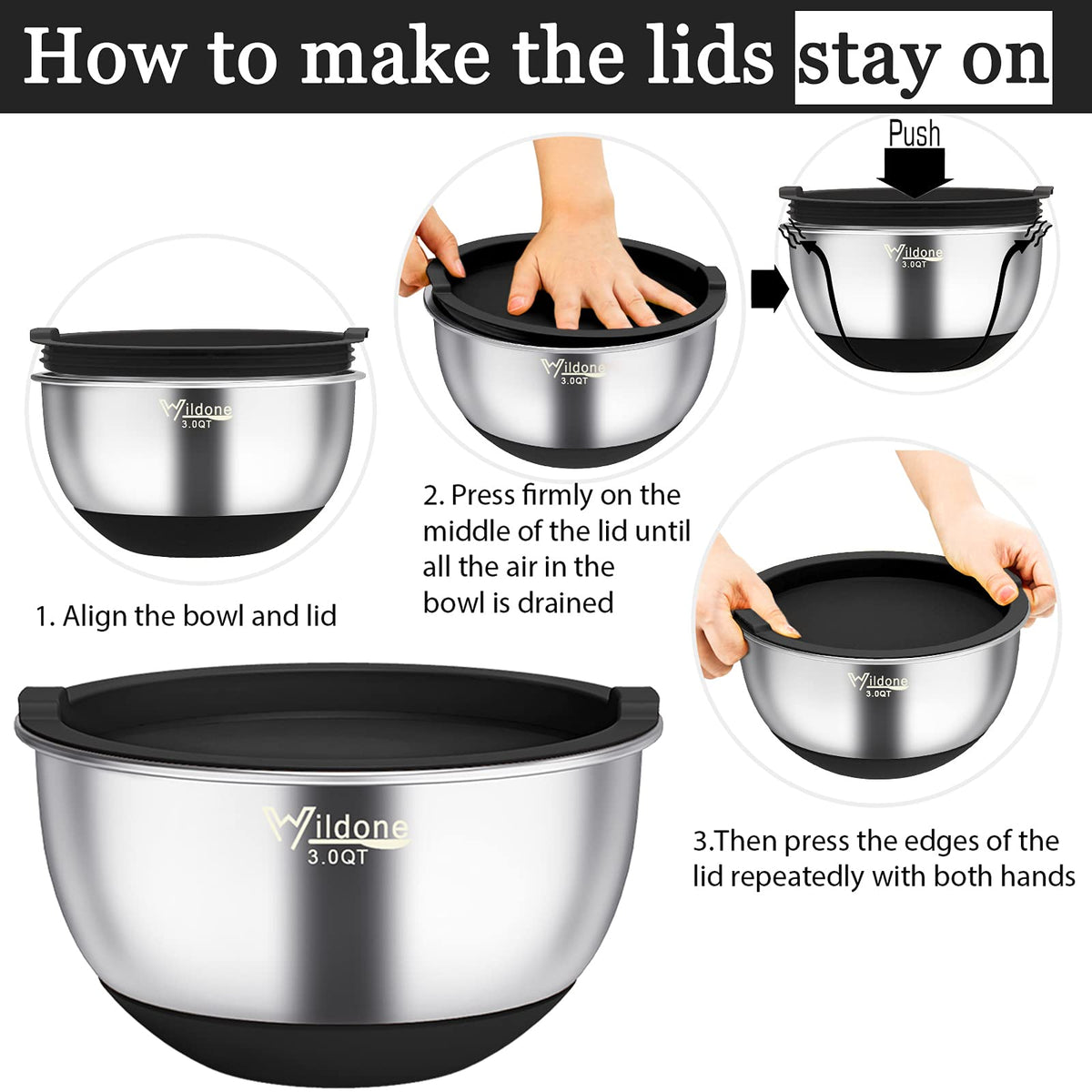 Wildone bowls are dishwasher safe for quick cleaning.