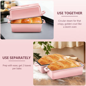 Wildone enamel-coated pan delivers even heat distribution for consistent loaves