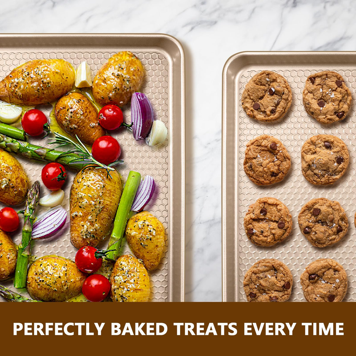 Wildone even heat distribution aids consistent baking on multiple racks.