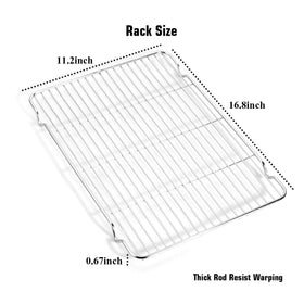 Wildone heavy-duty baking tray resists warping for daily cooking.