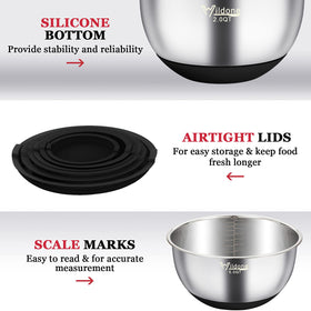 Wildone airtight lids help keep dry ingredients organized and fresh.