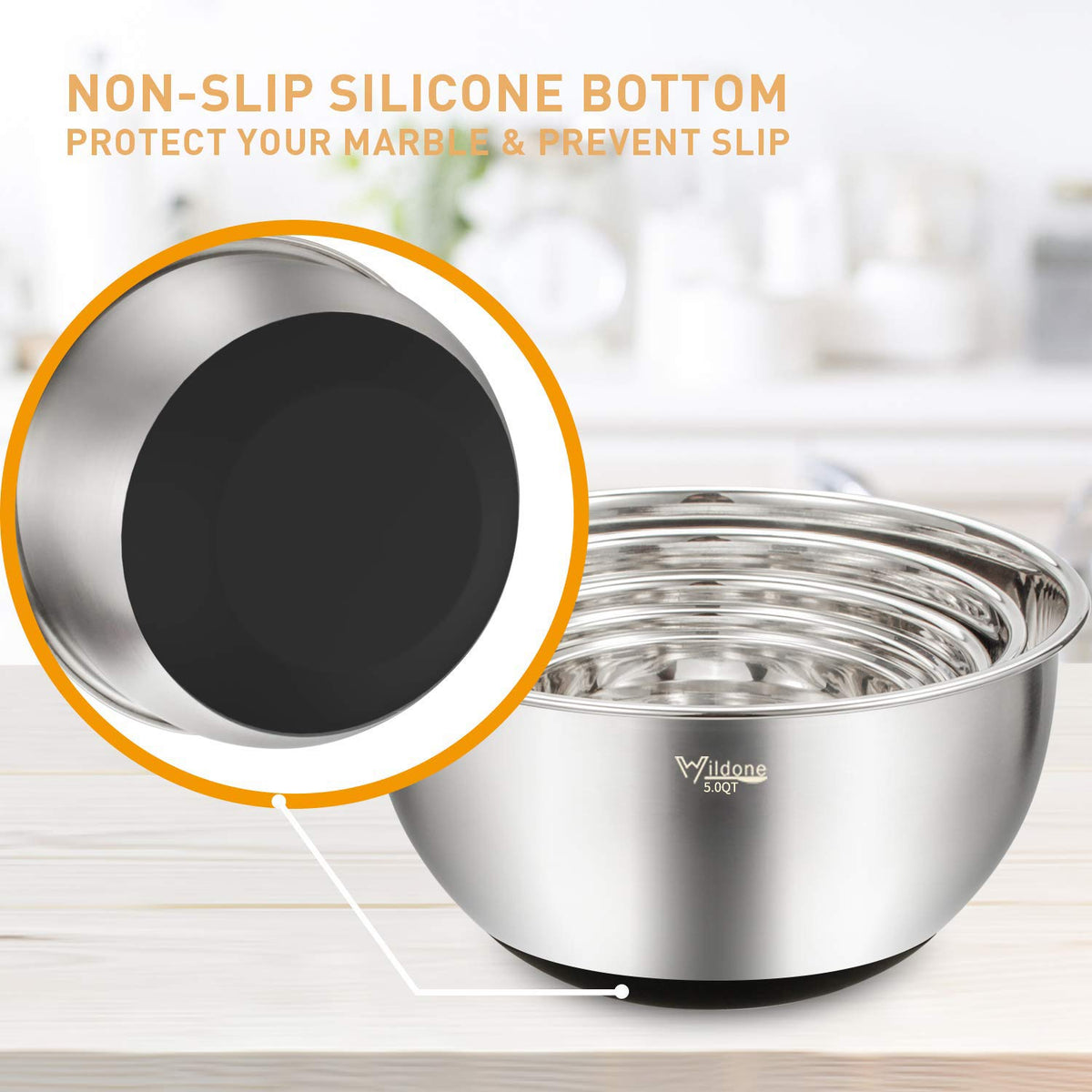 Wildone bowls show inside measurement marks for precise portions.