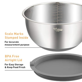 Wildone bowls with airtight lids keep ingredients fresh and ready to store.