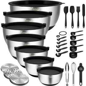 Wildone mixing bowls collection in stainless steel for versatile kitchen prep