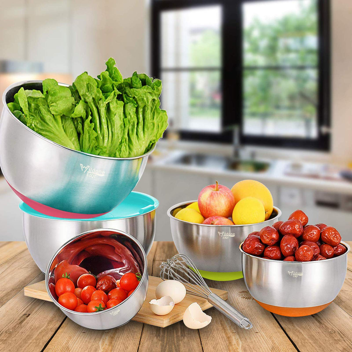 Wildone nesting bowls save space and resist dents for long-term use.