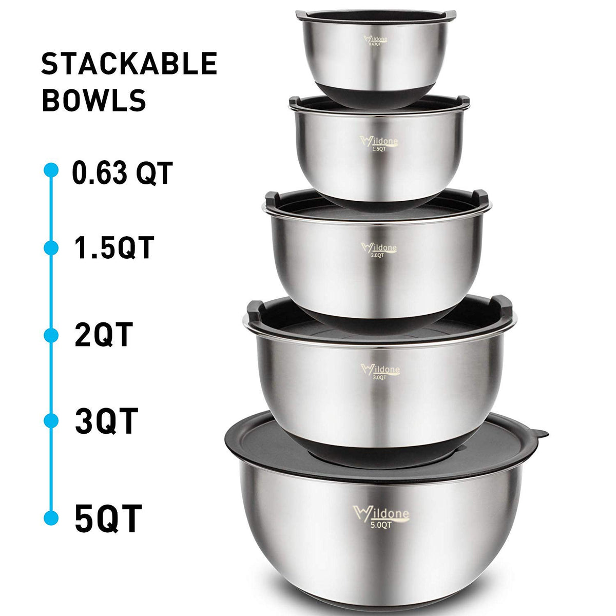 Wildone set fits in fridge or freezer to help keep ingredients fresh.