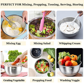 Wildone bowls with silicone bottoms stay steady on the counter
