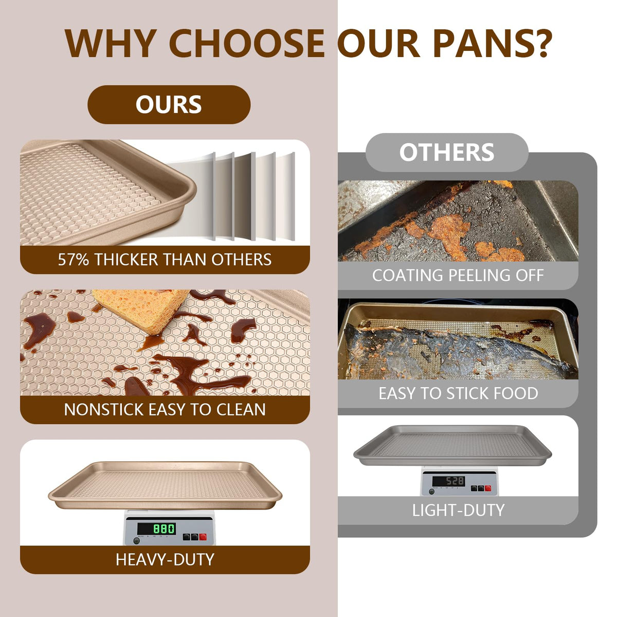 Wildone smooth rolled edge enhances safe handling when loading trays.