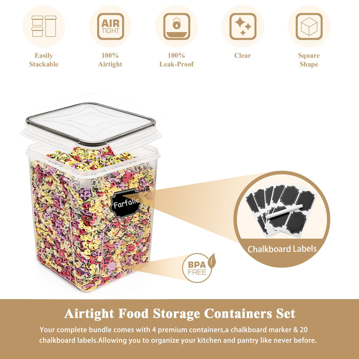 Wildone stackable modular design saves cabinet space and organizes efficiently.