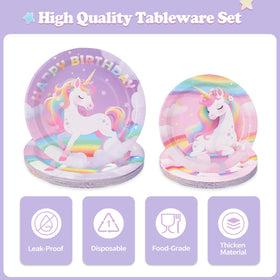 WILDPARTY unicorn forks provide sturdy cutlery for kids' party meals