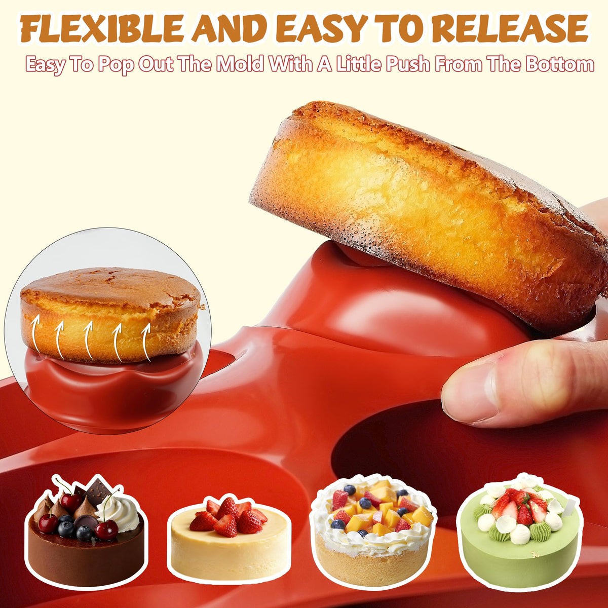 Wilewir silicone muffin top pan resists deformation for long-lasting use.