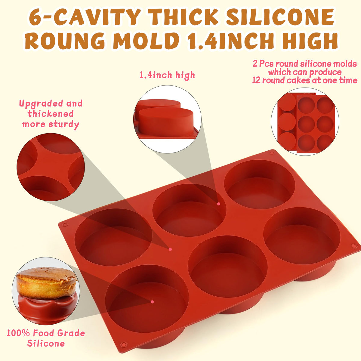 Wilewir silicone baking mold is easy to clean and dishwasher safe.