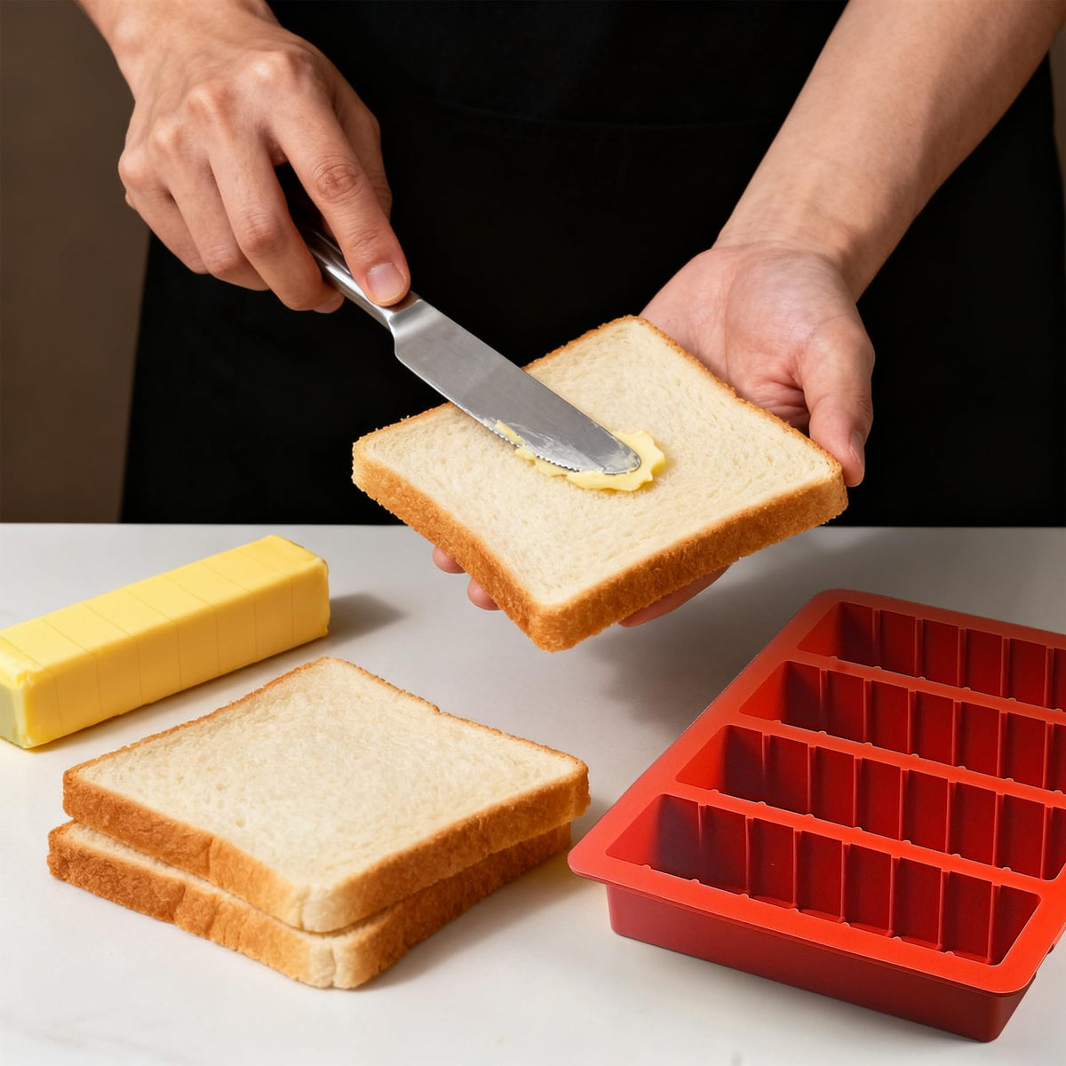Wilewir stackable butter trays maximize fridge space and order