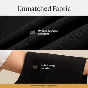 Will Well chef apron 38 inch waist ties ensure a secure, snug fit.