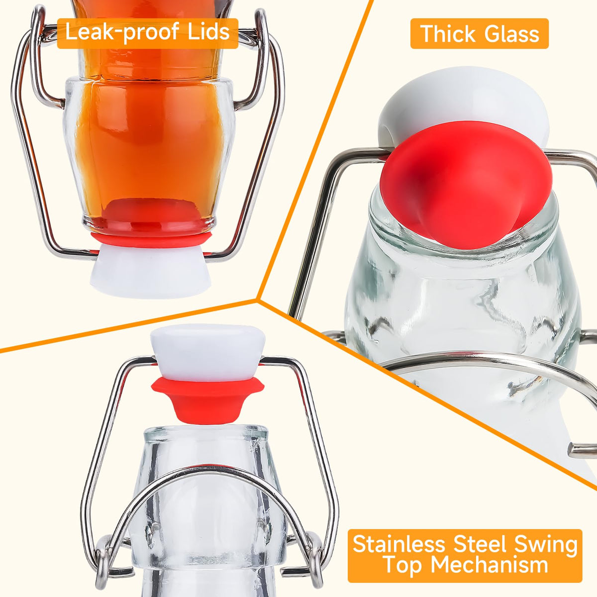 Willdan clear glass bottle showcasing visibility and clean design.