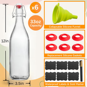 WILLDAN glass bottle with clear neck for easy content visibility.